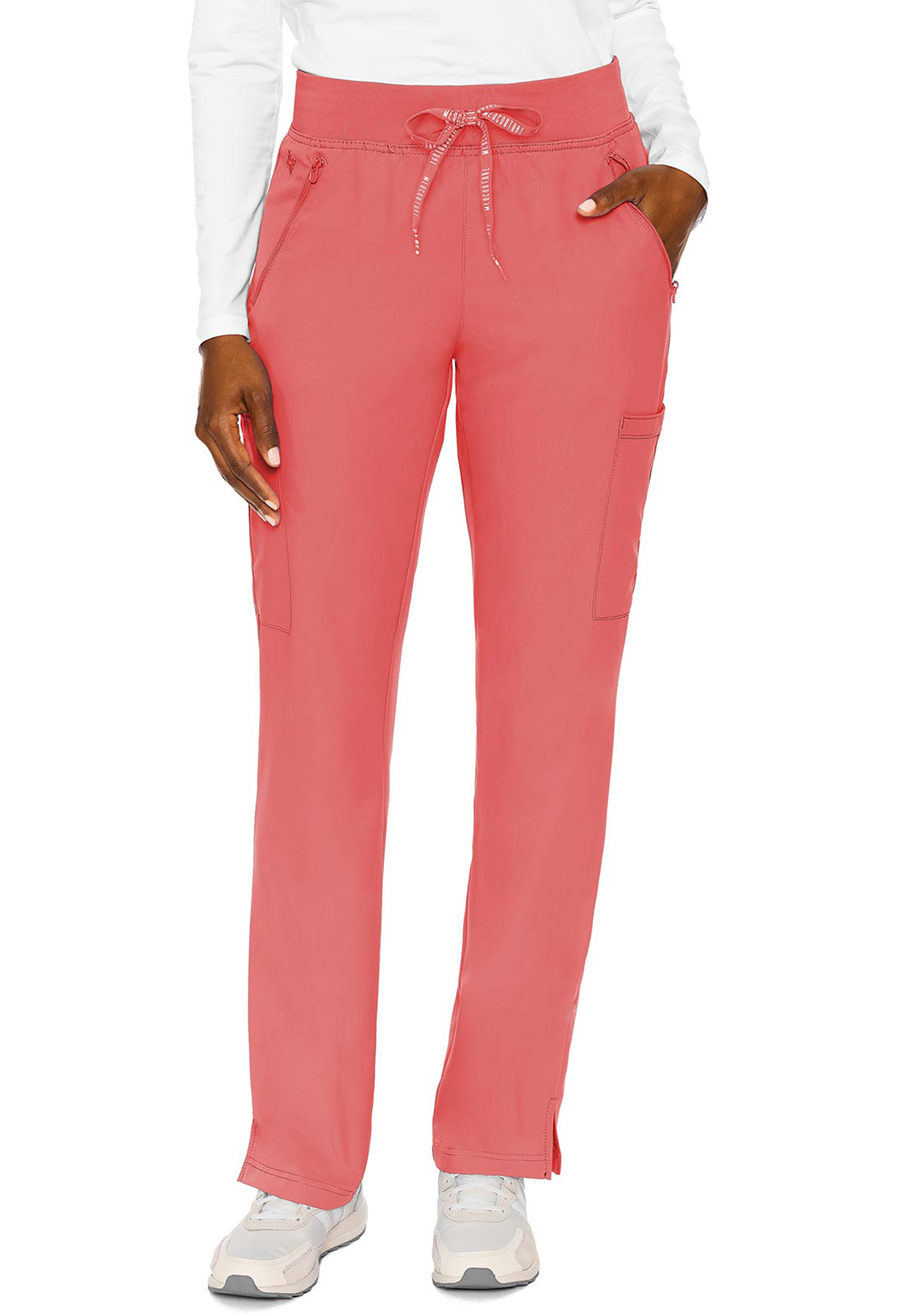 Women's Zipper Pant - Coral